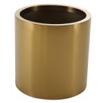 Super Clean Cylinder Table Ground 30cm Stainless Planter surface brushed