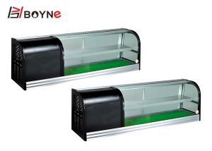 China Restaurant Cake Display Case Single Layer Sushi Fridge Cabinet factory