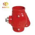 Water Media Fire Fighting Equipment Flanged Grooved End Swing Check Valve