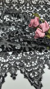 China Luxury Shine Sequin Embroidery Elegant Lace Fabric Luxary knit 3D Flower Embroidery Fabric Lace Fabric Dinner Birthday Occasions Hight Quality For factory
