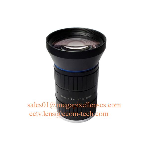 China 1" 16mm F1.4 8Megapixel C Mount Manual IRIS Low Distortion ITS Lens, 16mm Traffic Monitoring Lens factory