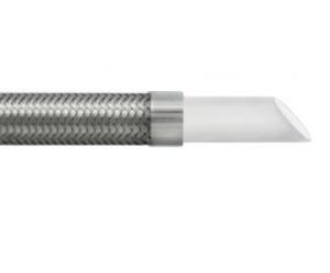 China 20~200m/roll 1.05mm Ptfe Stainless Steel Braided Hose For Transporting Corrosive Chemicals factory