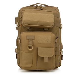 China Large Capacity Green Outdoor Travel Backpack with Zipper Closure and Air Cushion Belt factory