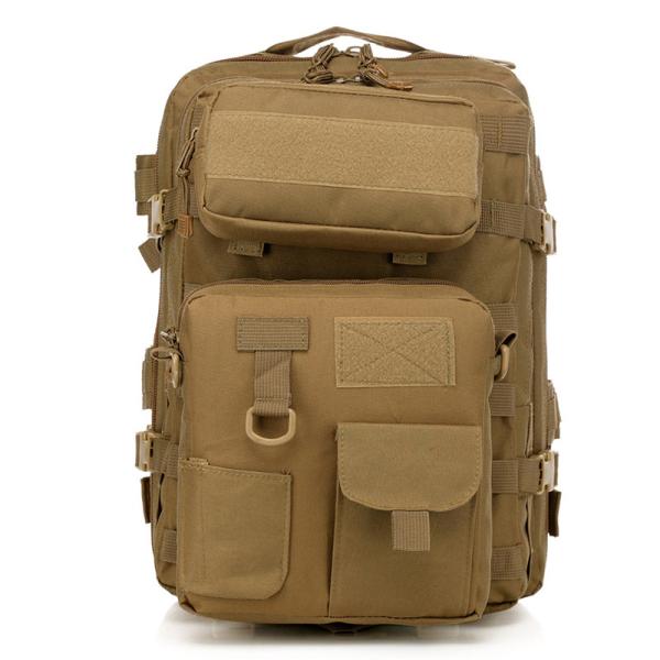 Large Capacity Green Outdoor Travel Backpack with Zipper Closure and Air Cushion
