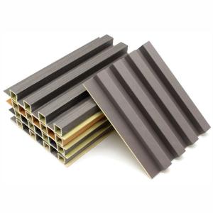China Uv Resistant Wpc Facade Cladding Wpc Slatted Cladding For Outdoor factory