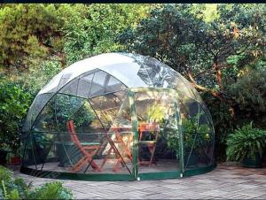 China Customized Waterproof Windproof Movable Geodesic Dome Tent With Steel Frame Dome Camping Tent factory