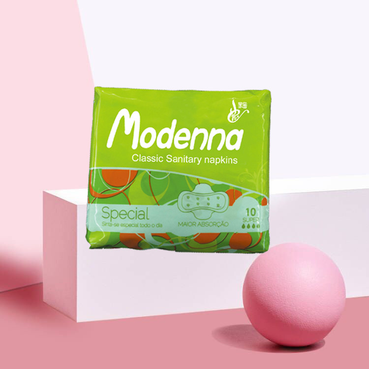 Disposable Breathable Women Pads Feminine Sanitary Napkins 245mm For Day Use