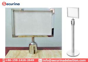 Pointer Frame Retractable Belt Stanchions Sign Holder To Inform Visitors