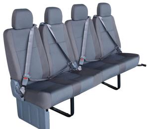 China Foldable Bus Passenger Seat , Tourist Bus Seats Replacement 440mm Width factory