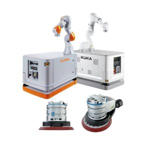 China Automatic Cobor KUKA LBR IIWA Reach 820mm Grinding Polishing Smart Collaborative Robot Arm and OnRobot Sander Machine factory