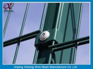China Green Color PVC Coated Double Wire Fence 200*50mm Dark Convenient Installation factory