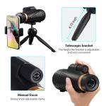 Monocular Telescope 12X50 Waterproof Telescope, High Definition Prism, Adults