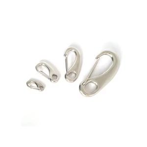 China Taiwan Quick Release stainless steel 304 spring gate snap clip egg shape snap hook factory