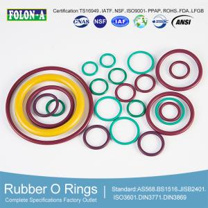 China AS568 BS1516 Fkm O Ring Cord / High Temp O Rings Chemical Resistant With Superior Durability factory