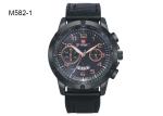 BARIHO Leather Band Men's Quartz Watch Chronograph Date Wristwatch M582