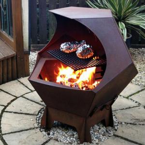 China Corten Steel Outdoor Cooking Grills European Bbq Grill Weather Resistance factory