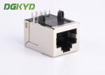 Shielded 10 / 100 Mb RJ45 Magnetics Connector Module Tab Up THT