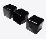Square Vinyl End Caps Rubber Hole Plugs Black PVC End Cap Flexible Protector