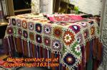 Book hand for handmade hook needle stripe, table cover, handmade crochet,