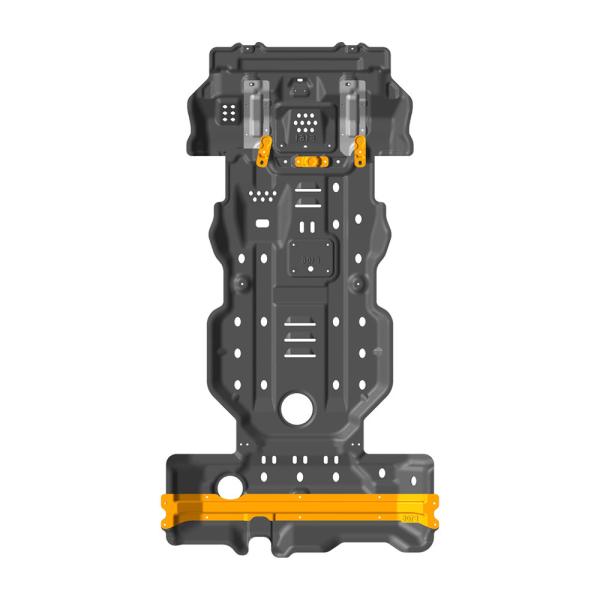 Fuel Tank and Transmission Transfer Case Protection for Toyota Prado LC120 in