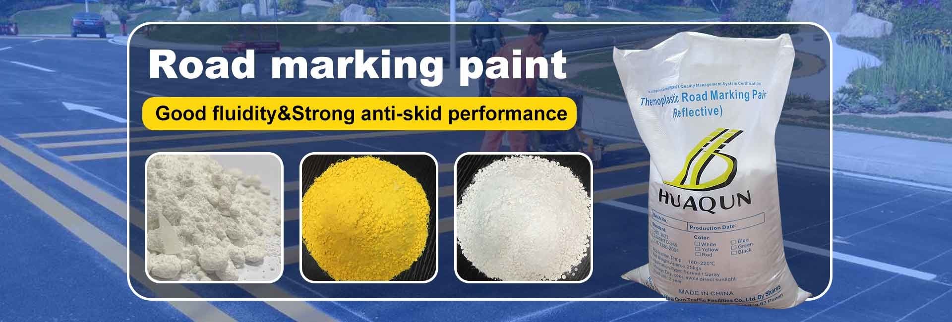 High Construction Efficiency White and Yellow Thermoplastic Road Marking Paint For Road Marking