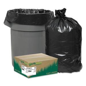 China HDPE Material Recyclable Kitchen Trash Bags , Black Dustbin Bags Star Sealed factory