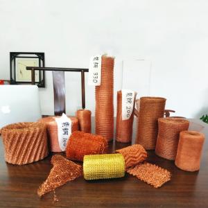 China 100% Pure Copper Knitted Wire Mesh 0.17mm Wire Diameter OEM Available factory