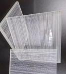 Decorative Laminated Glass Metal Mesh In Patterned Ground Polished