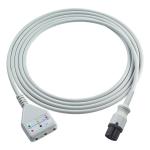 AAMI 6Pin ECG Trunk Cable Edan Din Style 3lead Cable 1.30M