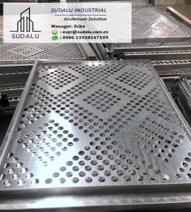 China SUDALU Aluminum Perforated Panel with Round Holes Pattern 3mm Aluminum CNC Curvel Panel factory