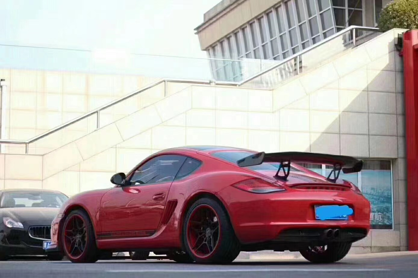 2022 New Products 987Cayman 981Boxster 718 Carbon Fiber Spoiler for Porsche 987 981 718 Carbon Fiber Spoiler Wing