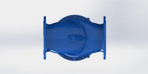 China 40 Degree Incline Swing Check Valve With AISI B16.1 Flange factory