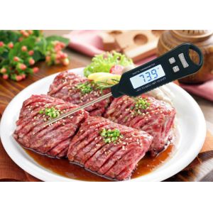 Pocket Waterproof Quick Read Meat Thermometer With Calibration Hold Function