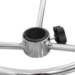 Chrome Plating 1.1kg Modern Iron Pipe Bar Chair Foot Ring Accessories