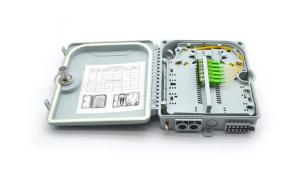 China ABS 1*12 Fiber Optic Termination Box 0.6kg Optical Fiber Distribution Box factory