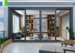 EBUNGE Commercial Exterior Accordion Double Glazed Glass Doors Sliding Bifolding