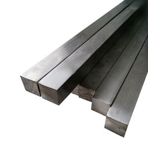 China TP304 304L SS Stainless Square Bar Cold Drawn 25x25mm HL surface factory