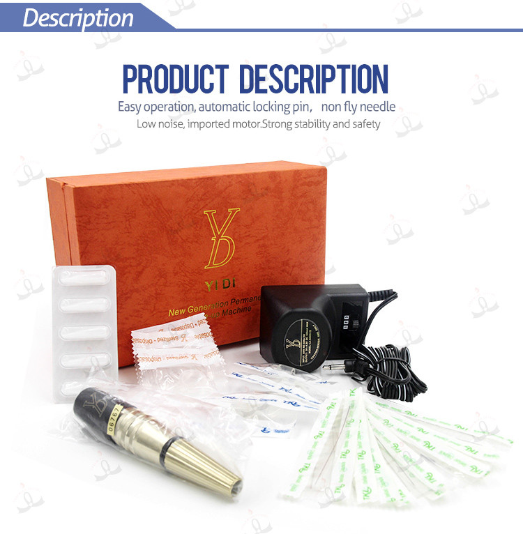 OEM Handle Permanent Makeup Tattoo Machine Kits 6500 ~ 8000 R / Min