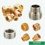 Brass Color Female Brass Inserts For Ppr Fittings Customized Designs
