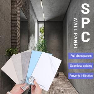 China SPC Wall Panel Bathroom Wall Board Waterproof And Flame Retardant Eco-friendly Interior Decorative Panels factory