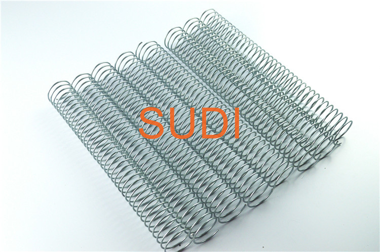 Matt Silver Aluminium Pitch 6mm Twin Loop Binding Wire