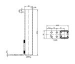 High Pressure Die Cast Zinc Refrigerator Hinge Spring YL-45 / YL-45F