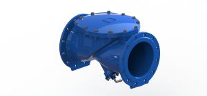 China En12266 Rubber Disc Industrial Swing Check Valve Ductile Iron Body 0-80℃ Temperature Range factory