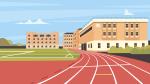 Self knot Sandwich System Running Track Spray Coated Synthetic Jogging Track