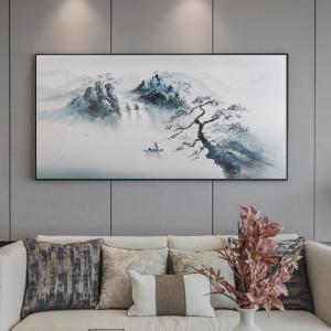 China Customized Size Hand Painted Landscape Oil Painting Modern Textured Canvas Art for Home Decor factory