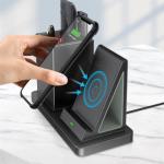 OEM Washable Wireless Charging Pen Holder , 10W Desk Organizer With Wireless