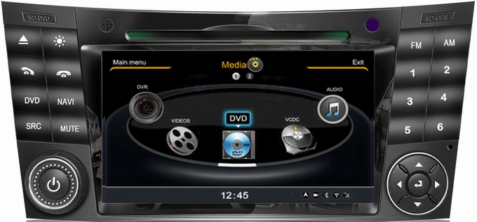 Ouchuangbo S100 Platform Central Multimidia Kit Mercedes Benz E Class W211 2002-2008 GPS Navigation Bluetooth TV