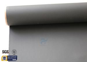 China Black Heat Thermal Insulation Materials 0.43MM 530GSM Acrylic Fiber Glass Fabric factory