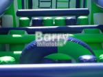 Green Inflatable Assault Course Obstacles Plato 0.55mm PVC Material Durable