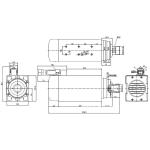 220v / 380v Fan Cooling 4.5kw 300hz ER32 Square Air Cooled Spindle Motor for CNC